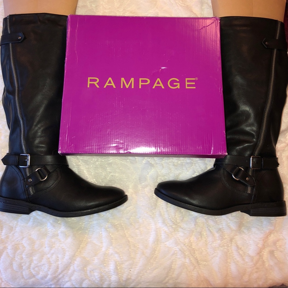 BRAND NEW FAUX LEATHER Rampage Boots